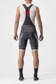 CASTELLI Krótkie spodnie kolarskie z szelkami - COMPETIZION KIT - szary