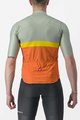 CASTELLI Koszulka kolarska z krótkim rękawem - A BLOCCO - pomarańczowy/bordowy/zielony/żółty