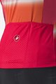 CASTELLI Koszulka kolarska z krótkim rękawem - DOLCE LADY - czerwony/pomarańczowy