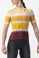 CASTELLI Koszulka kolarska z krótkim rękawem - DOLCE LADY - żółty/bordowy