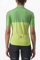 CASTELLI Koszulka kolarska z krótkim rękawem - VELOCISSIMA LADY - zielony/żółty