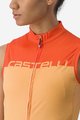 CASTELLI Koszulka kolarska bez rękawów - VELOCISSIMA LADY - pomarańczowy