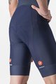 CASTELLI Krótkie spodnie kolarskie z szelkami - ENTRATA 2 - niebieski