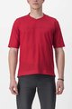 CASTELLI Koszulka kolarska z krótkim rękawem - TRAIL TECH 2 - czerwony