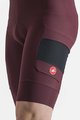 CASTELLI Krótkie spodnie kolarskie z szelkami - UNLIMITED CARGO - bordowy