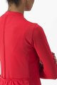 CASTELLI Letnia koszulka kolarska z długim rękawem - ANIMA 4 LADY - czerwony