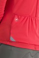 CASTELLI Letnia koszulka kolarska z długim rękawem - ANIMA 4 LADY - czerwony