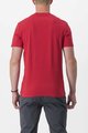 CASTELLI Kolarska koszulka z krótkim rękawem - FINALE TEE - czerwony