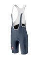 CASTELLI Krótkie spodnie kolarskie z szelkami - EVOLUZIONE 2.0 - niebieski