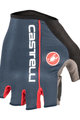 CASTELLI Kolarskie rękawiczki z krótkimi palcami - CIRCUITO - pomarańczowy/niebieski