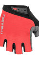 CASTELLI Kolarskie rękawiczki z krótkimi palcami - ENTRATA - czerwony