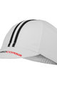 CASTELLI Czapka kolarska - ROSSO CORSA  - czarny/biały