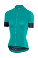 CASTELLI Koszulka kolarska z krótkim rękawem - ANIMA 2.0 LADY - niebieski/zielony