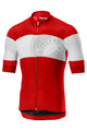 CASTELLI Koszulka kolarska z krótkim rękawem - RUOTA  - czerwony/biały