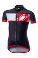 CASTELLI Koszulka kolarska z krótkim rękawem - FUTURE RACER KIDS - czarny/czerwony