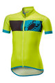 CASTELLI Koszulka kolarska z krótkim rękawem - FUTURE RACER KIDS - żółty