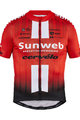 Koszulka kolarska z krótkim rękawem - SUNWEB 2019 - czarny/czerwony/biały