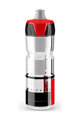ELITE Bidon kolarski - CRYSTAL OMBRA 750 ml - przezroczysty/czerwony/czarny