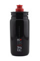 Bidon kolarski - FLY 550 ml  - czarny/czerwony