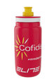 ELITE Bidon kolarski - FLY COFIDIS 550ml - biały/czerwony
