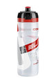 ELITE Bidon kolarski - SUPERCORSA 750 ml - przezroczysty/czerwony