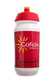 Bidon kolarski - COFIDIS 2018 550 ml - biały/czerwony