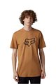 FOX Kolarska koszulka z krótkim rękawem - LEGACY FOX HEAD - brązowy