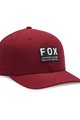 FOX Czapka kolarska - NON STOP TECH FLEXFIT - bordowy