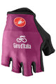CASTELLI Kolarskie rękawiczki z krótkimi palcami - GIRO D'ITALIA - fioletowy