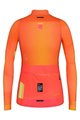 GOBIK Zimowa koszulka kolarska z długim rękawem - COBBLE LADY - pomarańczowy/różowy