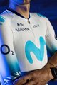 GOBIK Koszulka kolarska z krótkim rękawem - ODYSSEY MOVISTAR TEAM THE ICEBERG TDF23 - niebieski/biały