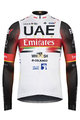 GOBIK Zimowa koszulka kolarska z długim rękawem - UAE 2021 PACER - biały/czerwony