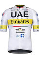 GOBIK Koszulka kolarska z krótkim rękawem - UAE 2021 INFINITY - żółty/biały