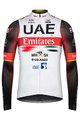 GOBIK Zimowa koszulka kolarska z długim rękawem - UAE 2022 PACER - biały/czerwony