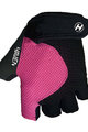 HAVEN Kolarskie rękawiczki z krótkimi palcami - KIOWA SHORT - czarny/różowy