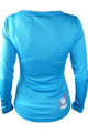 HAVEN Letnia koszulka kolarska z długim rękawem - AMAZON LADY LONG MTB - niebieski/różowy