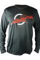 HAVEN Letnia koszulka kolarska z długim rękawem - NAVAHO LONG MTB - czarny/czerwony