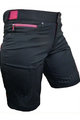 HAVEN Krótkie spodnie kolarskie bez szelek - AMAZON LADY - czarny/różowy