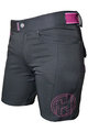 HAVEN Krótkie spodnie kolarskie bez szelek - AMAZON LADY - czarny/różowy