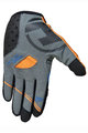 HAVEN Kolarskie rękawiczki z długimi palcami - SINGLETRAIL LONG - czarny/pomarańczowy