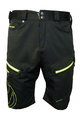 HAVEN Krótkie spodnie kolarskie bez szelek - NAVAHO SLIMFIT - czarny/zielony