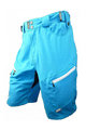 HAVEN Krótkie spodnie kolarskie bez szelek - NAVAHO SLIMFIT - niebieski/biały