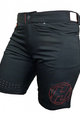 HAVEN Krótkie spodnie kolarskie bez szelek - AMAZON LADY - czarny/czerwony