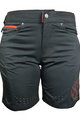 HAVEN Krótkie spodnie kolarskie bez szelek - AMAZON LADY - czarny/czerwony