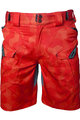 HAVEN Krótkie spodnie kolarskie bez szelek - CUBES NEO - czerwony
