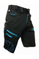HAVEN Krótkie spodnie kolarskie bez szelek - NAVAHO SLIMFIT - czarny/niebieski
