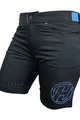 HAVEN Krótkie spodnie kolarskie bez szelek - AMAZON LADY - czarny/niebieski