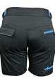 HAVEN Krótkie spodnie kolarskie bez szelek - AMAZON LADY - czarny/niebieski