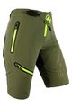 HAVEN Krótkie spodnie kolarskie bez szelek - ENERGY LADY - zielony/żółty