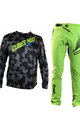 HAVEN Kolarska koszulka i spodnie MTB - CUBES NEO LONG III - czarny/zielony
